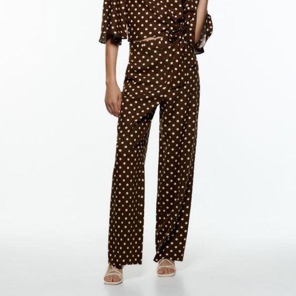 Zara Pants - ZARA POLKA DOT PANTS NWT